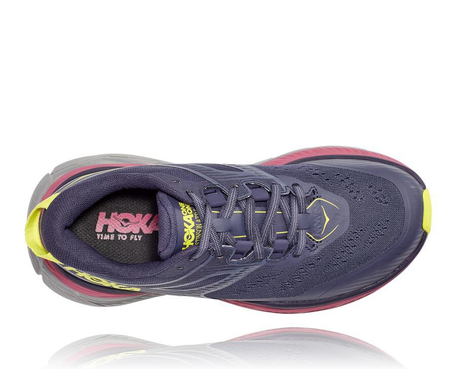 Tenis Trail Hoka One One Feminino Azul Marinho - Stinson Atr 6 - 324-MZBXCV